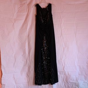 Formal Cachet Evening Dress Gathered Sequins Prom